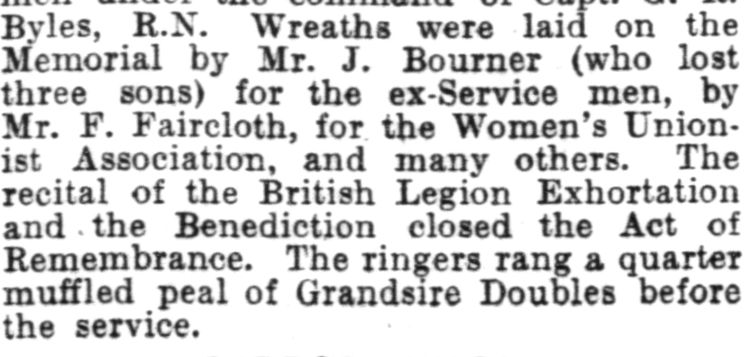 Notice of Death of Private H. PALMER